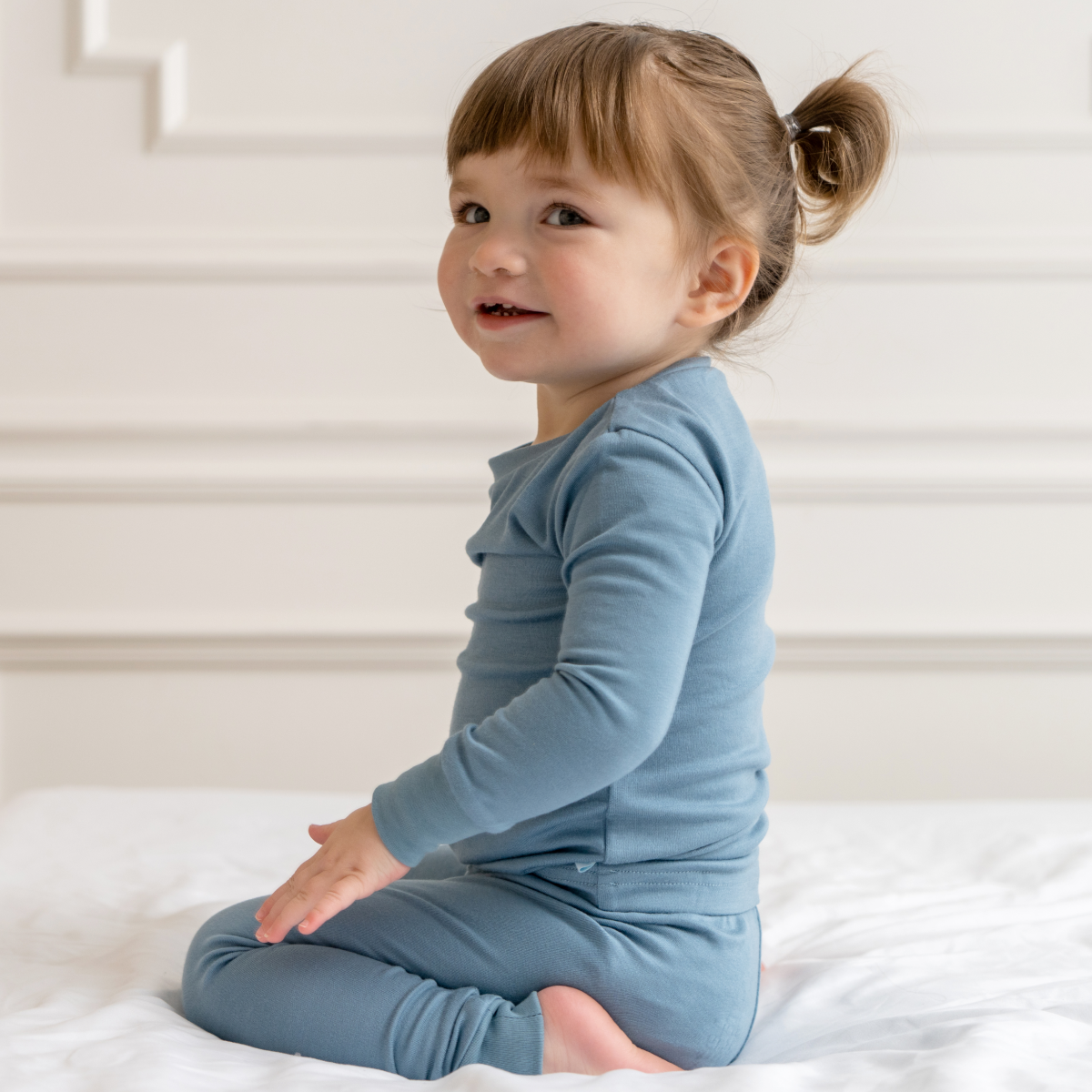 Toddler/Kids Bamboo Pajamas - Ocean Blue -DS