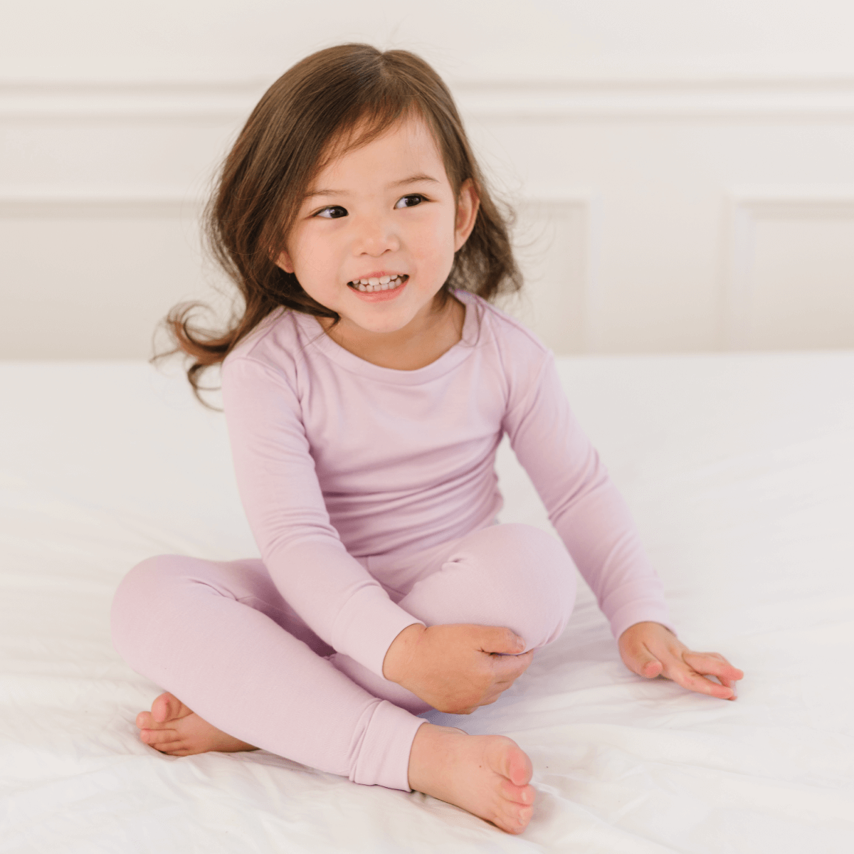 Toddler/Kids Bamboo Pajamas - Blush -DS