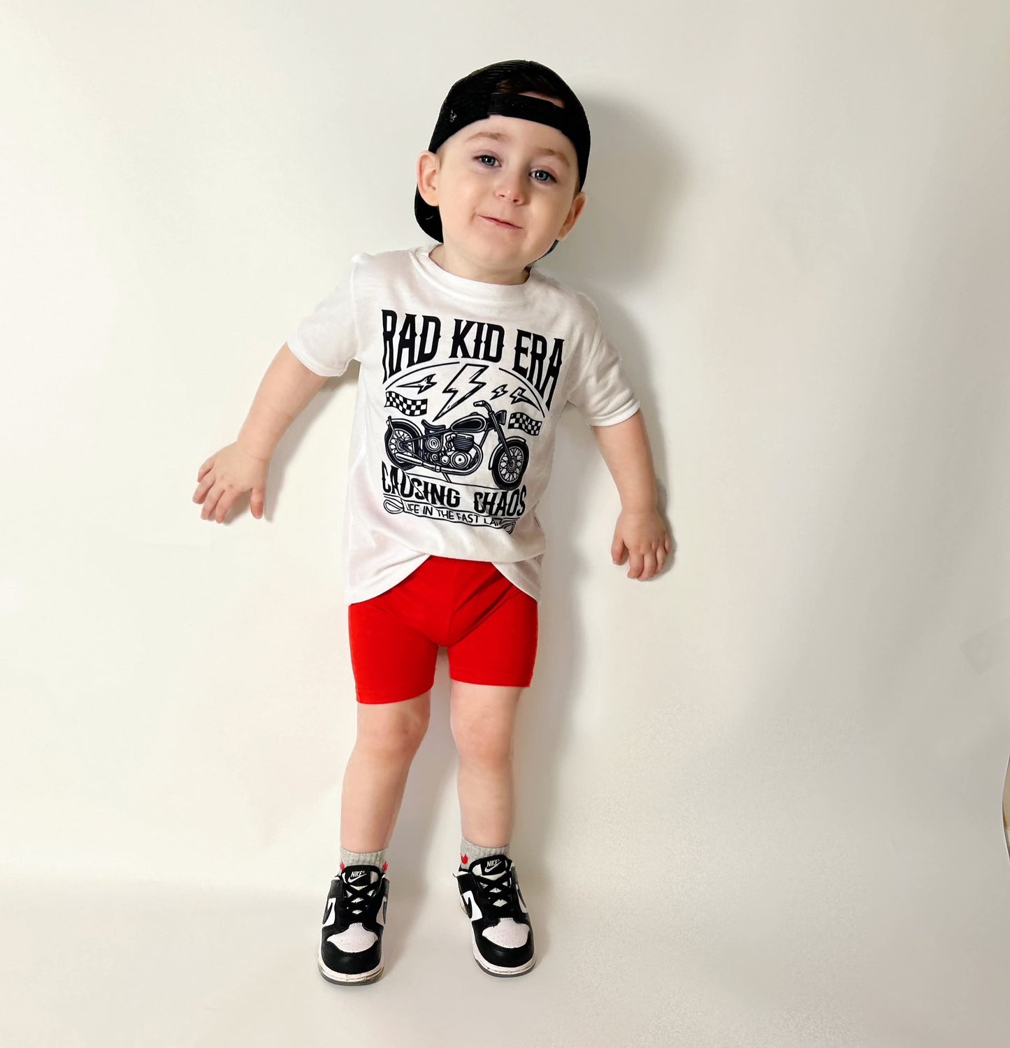 Red Bamboo Biker Shorts -DS