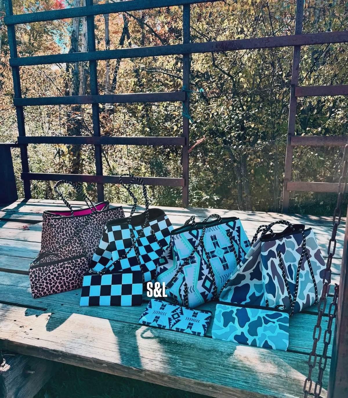 The Backroad Bound Travel Tote & Wristlet Set - PREORDER