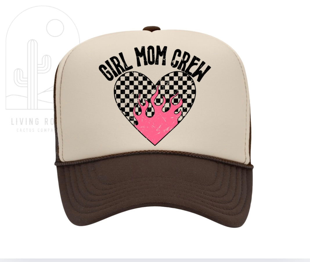 GIRL MOM CREW TRUCKER HAT -DS