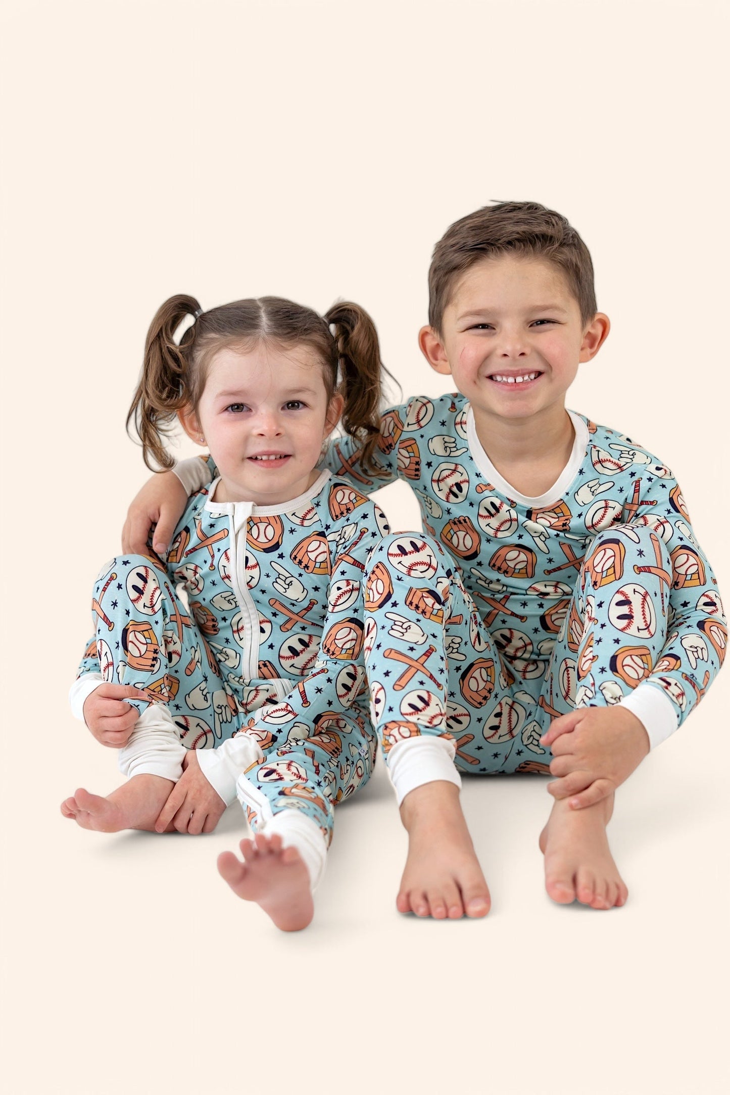 BASEBALL SMILEY DREAM ROMPER -DS