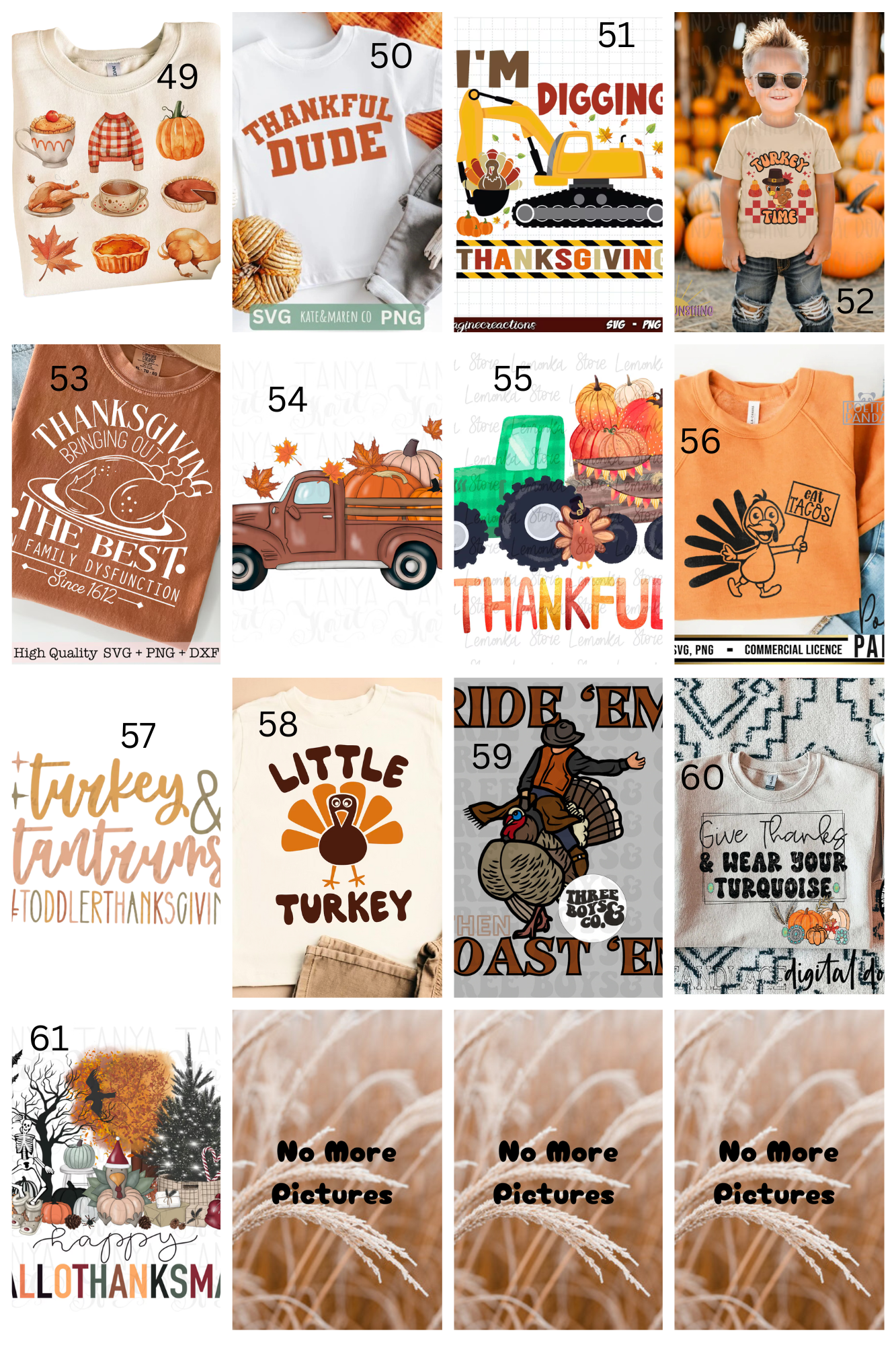 Hailey's Party - THANKSGIVING THEME - KIDS
