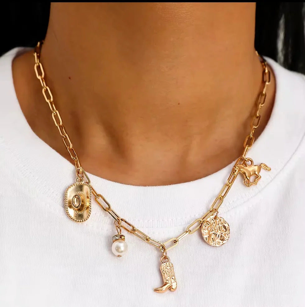 Western Charm Necklace -RTS