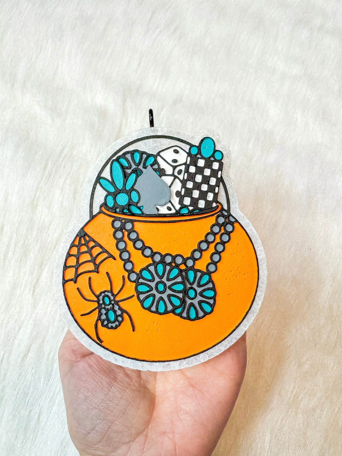 Turquoise Pumpkin Pail Freshie -DS