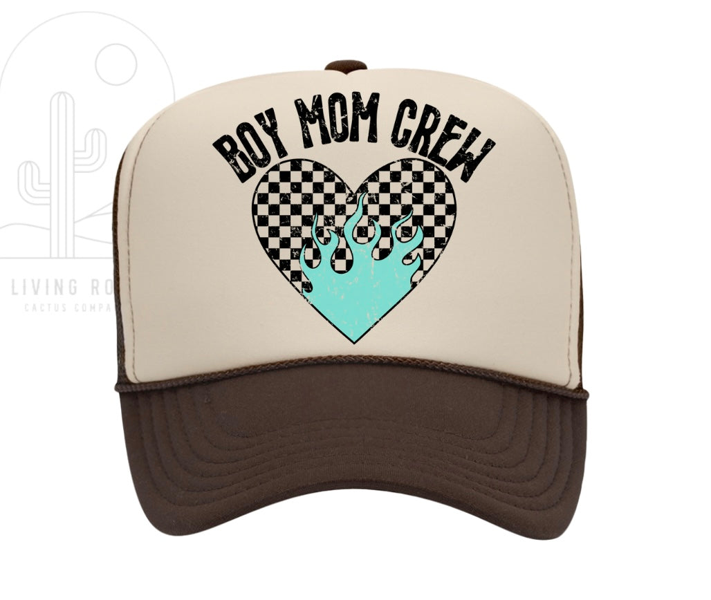 BOY MOM CREW TRUCKER HAT -DS