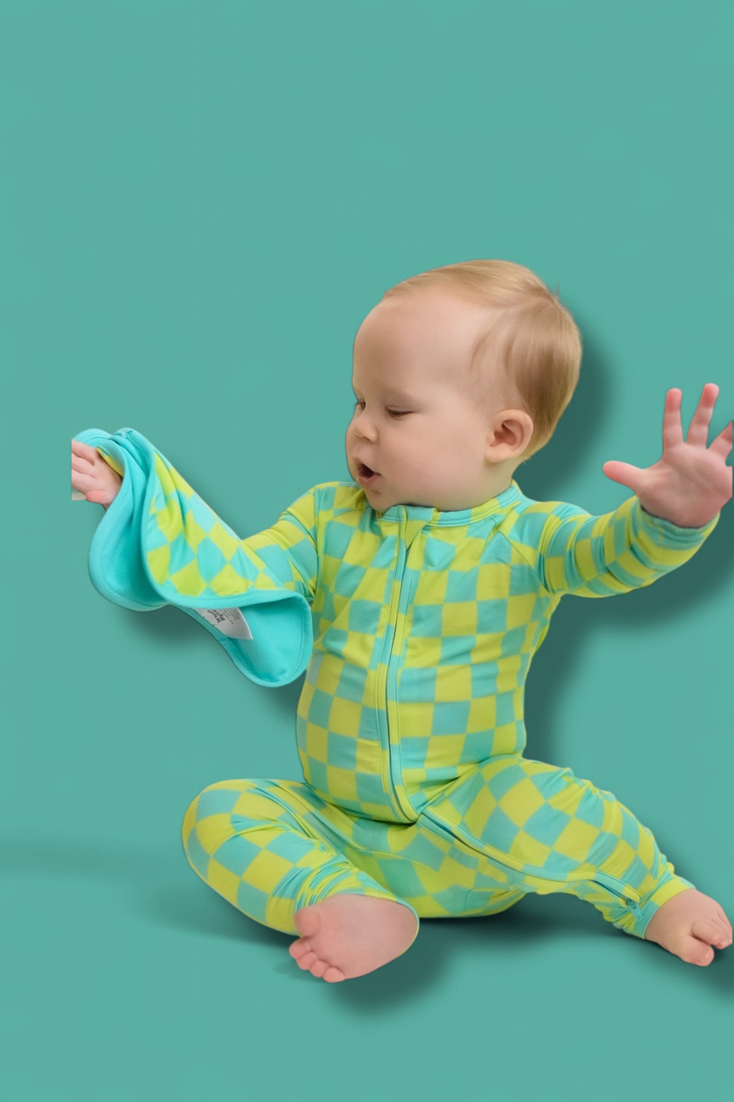 BE BOLD CHECKERS DREAM ROMPER -DS
