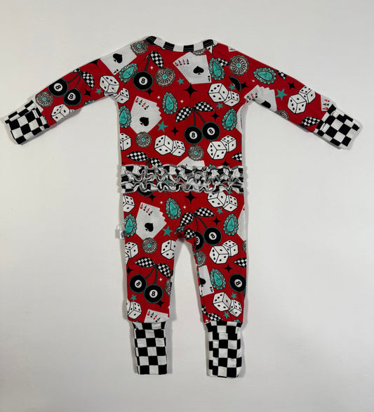 Wild Card Ruffled Bamboo Sleeper -DS