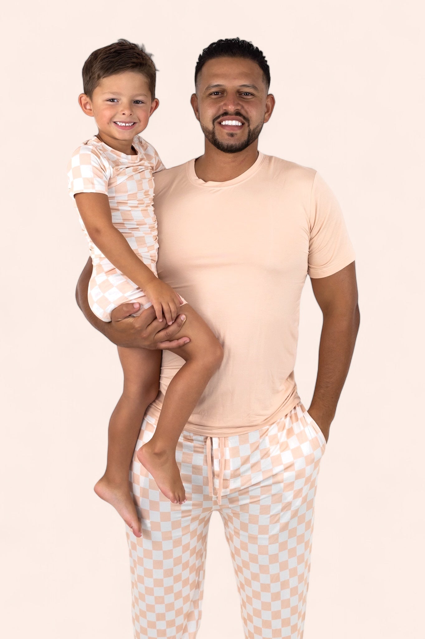 SANDY CHECKERS SHORT SLEEVE MEN'S DREAM JOGGER SET -DS