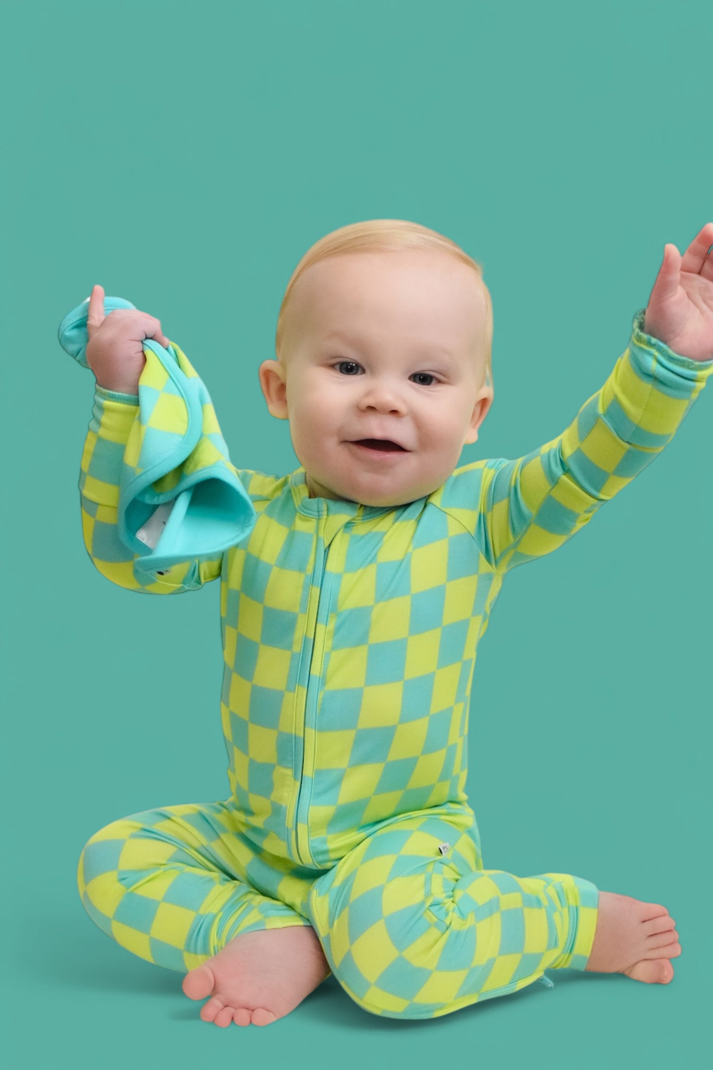 BE BOLD CHECKERS DREAM ROMPER -DS