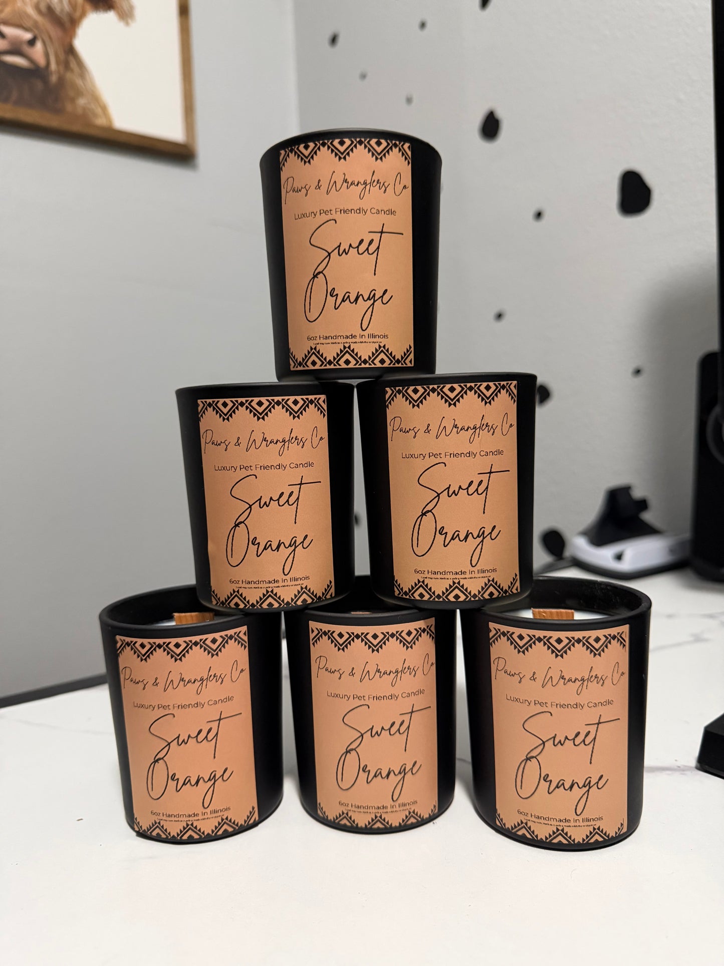 Luxury Pet Friendly 6oz Candle - Sweet Almond