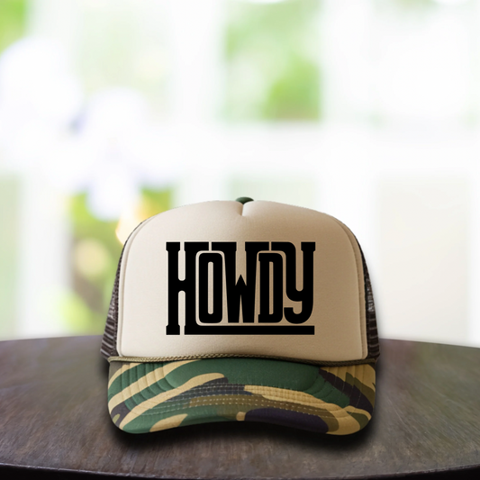 HOWDY TRUCKER HAT -DS