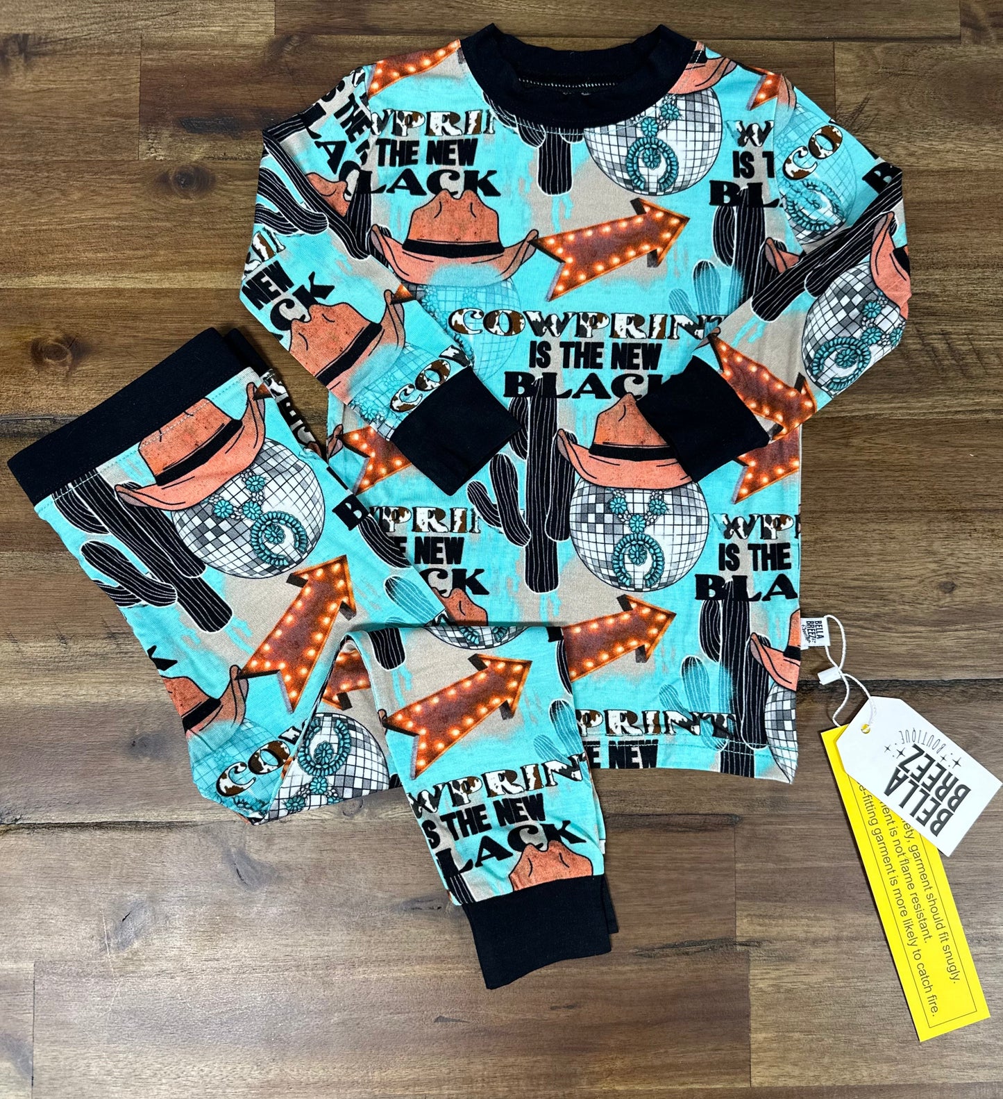 Cow Print is the New Black Bamboo Set -DS