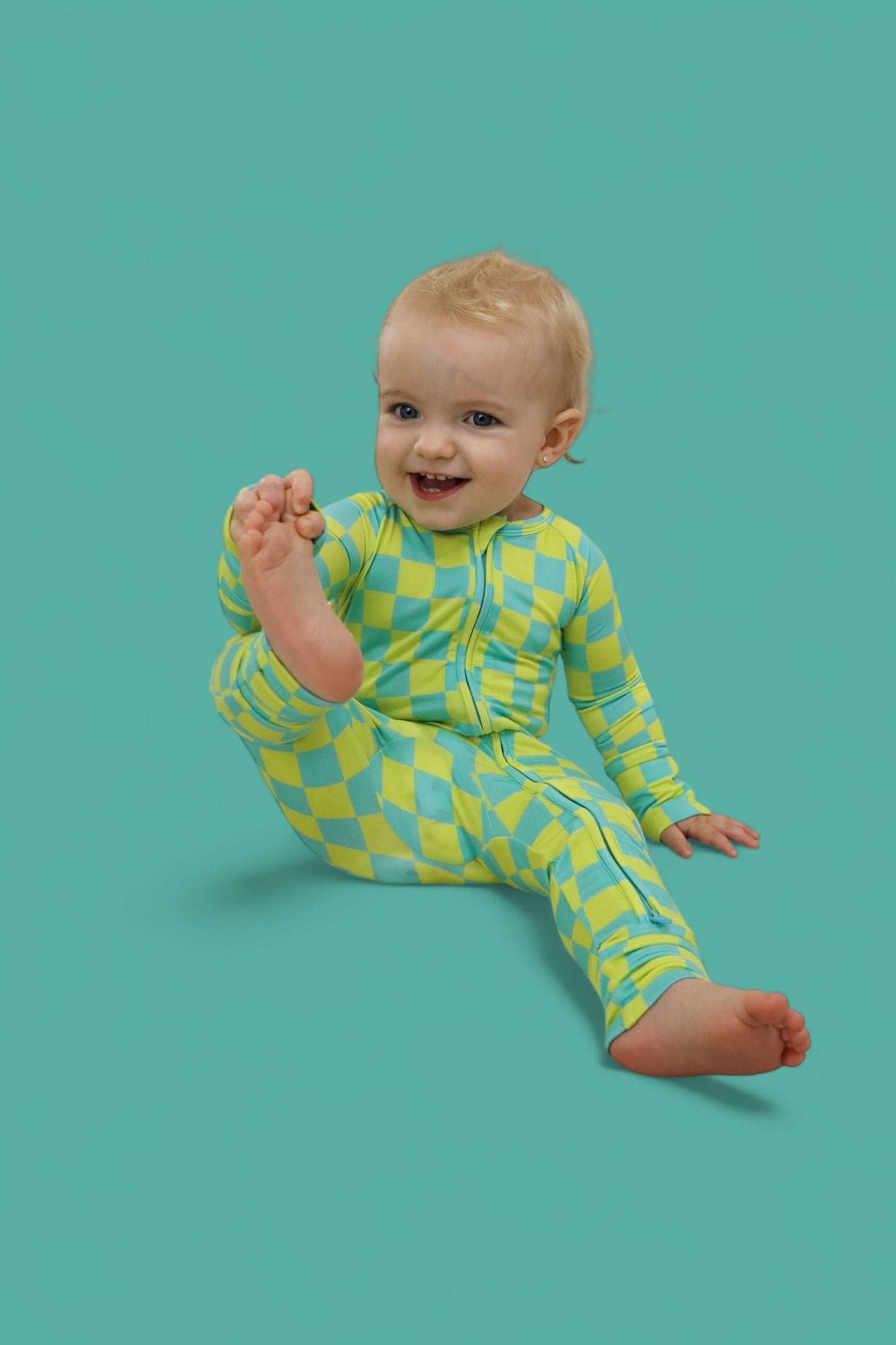 BE BOLD CHECKERS DREAM ROMPER -DS