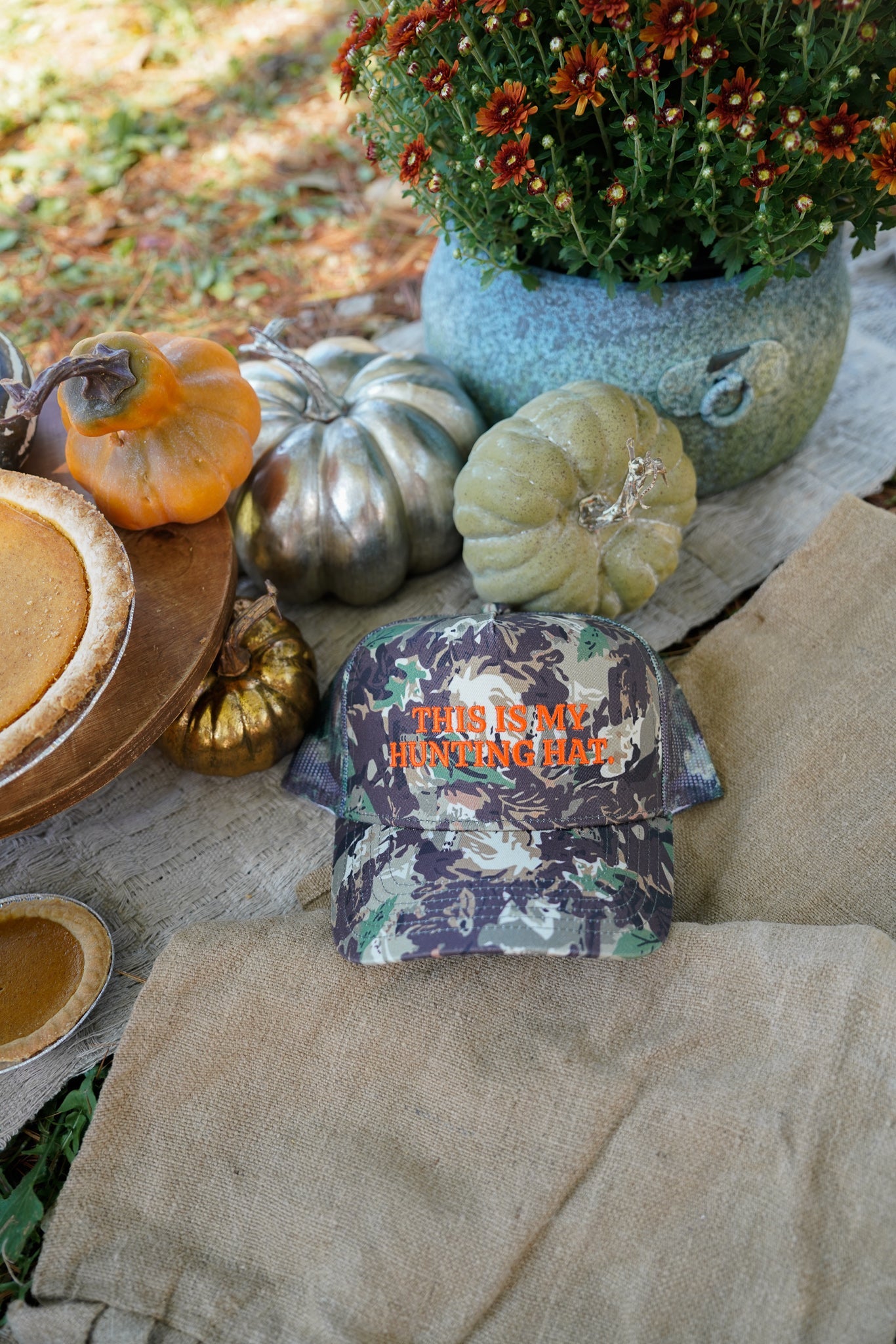 This is my Hunting Hat. - Camo Trucker Hat -DS