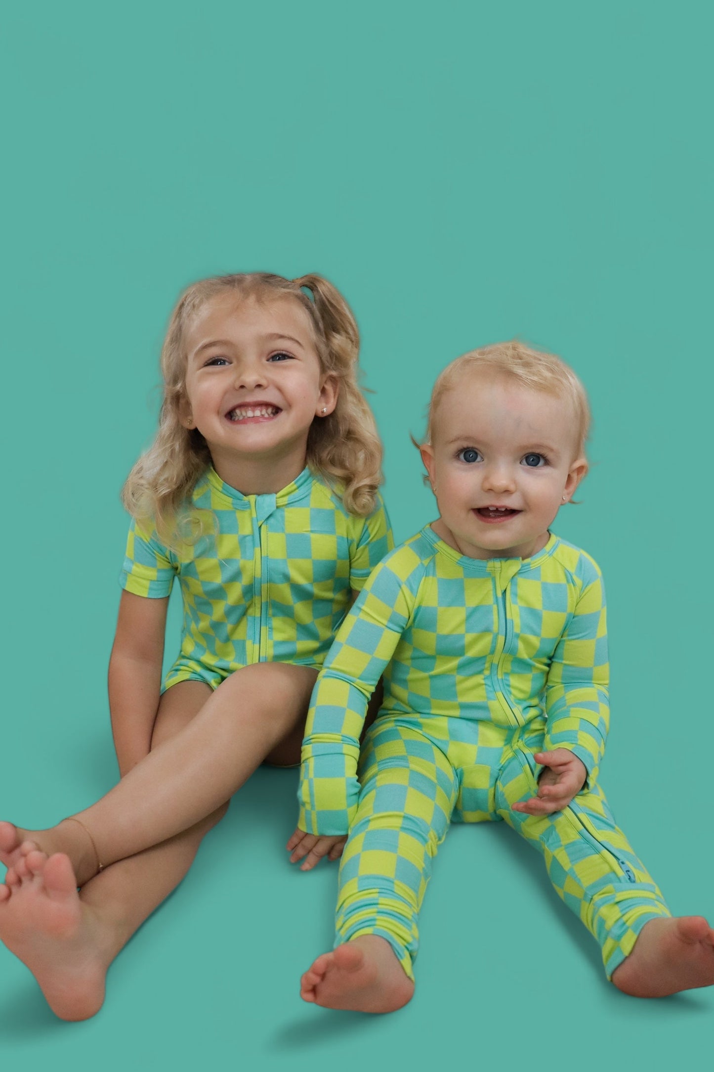 BE BOLD CHECKERS DREAM ROMPER -DS