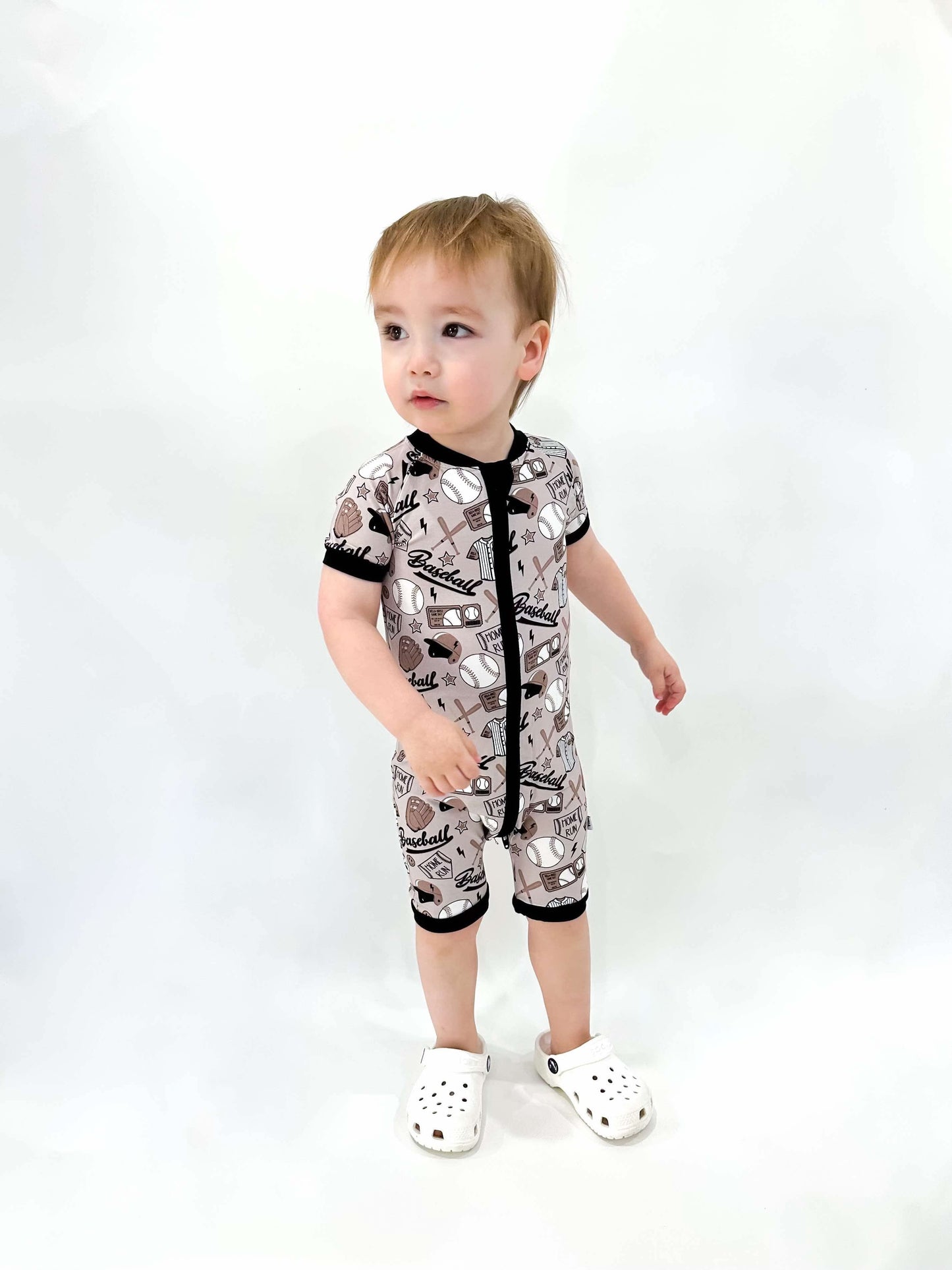 Game Day Bamboo Shortie Romper -DS
