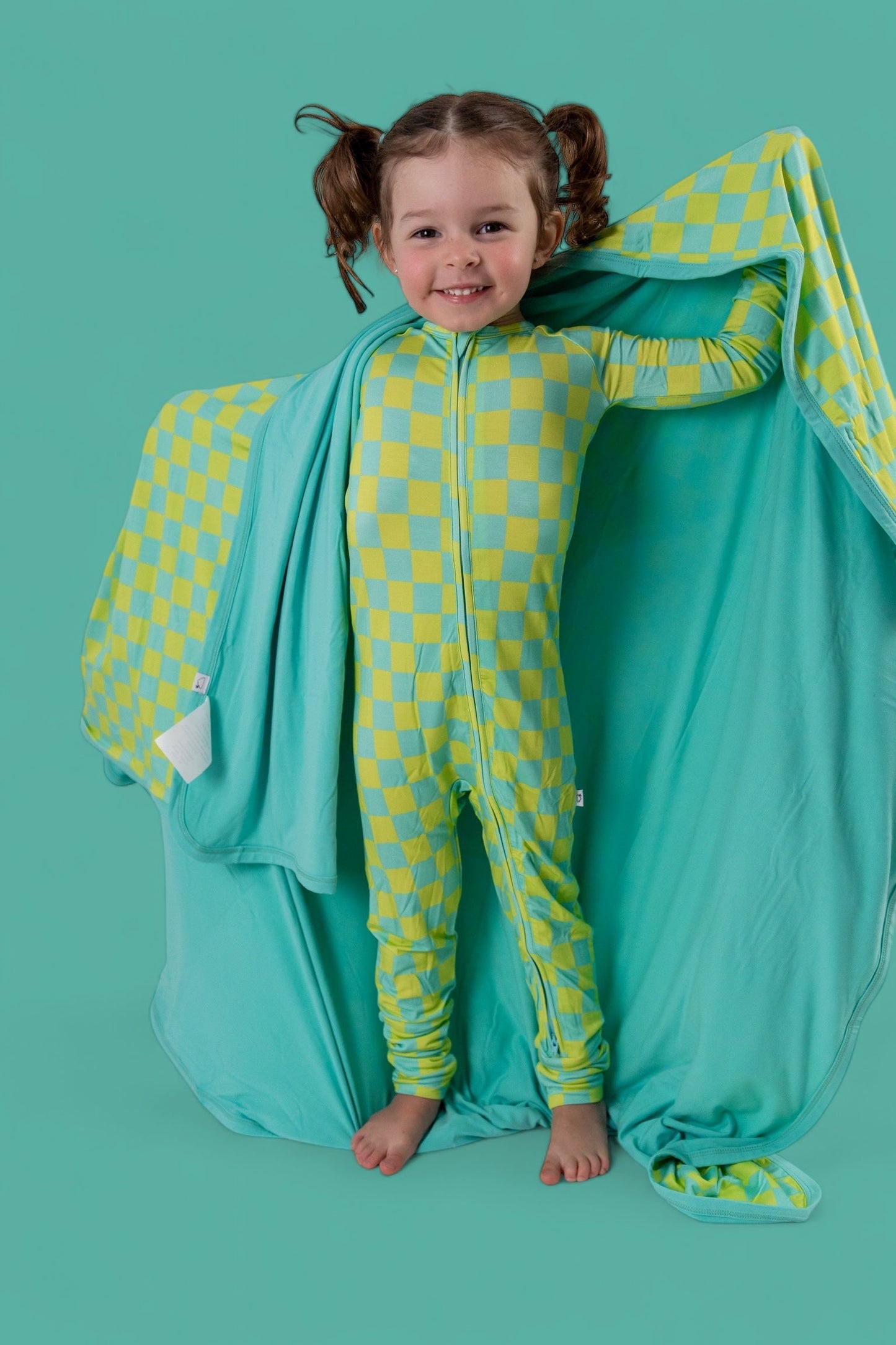 BE BOLD CHECKERS DREAM ROMPER -DS