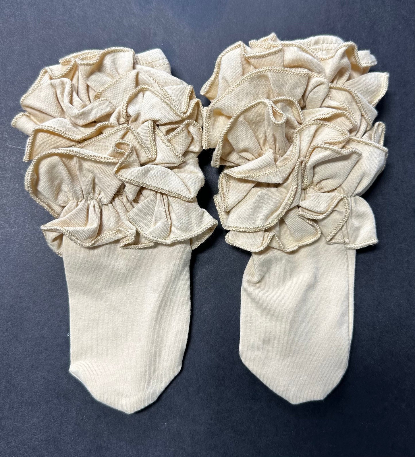 Ankle Ruffle Socks (Multiple Colors) -DS
