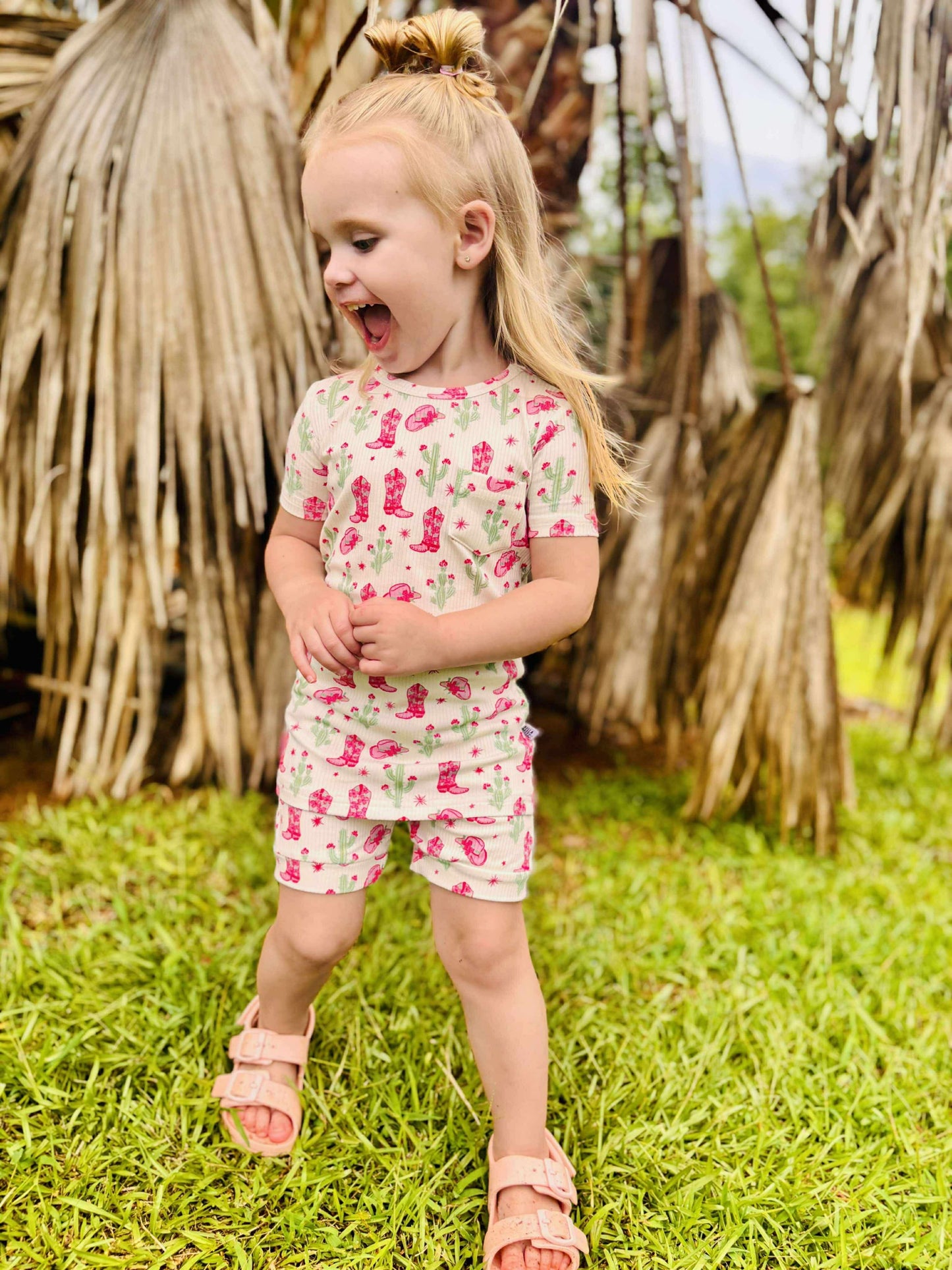 Coastal Cowgirl Ribbed Bamboo Short Set -DS