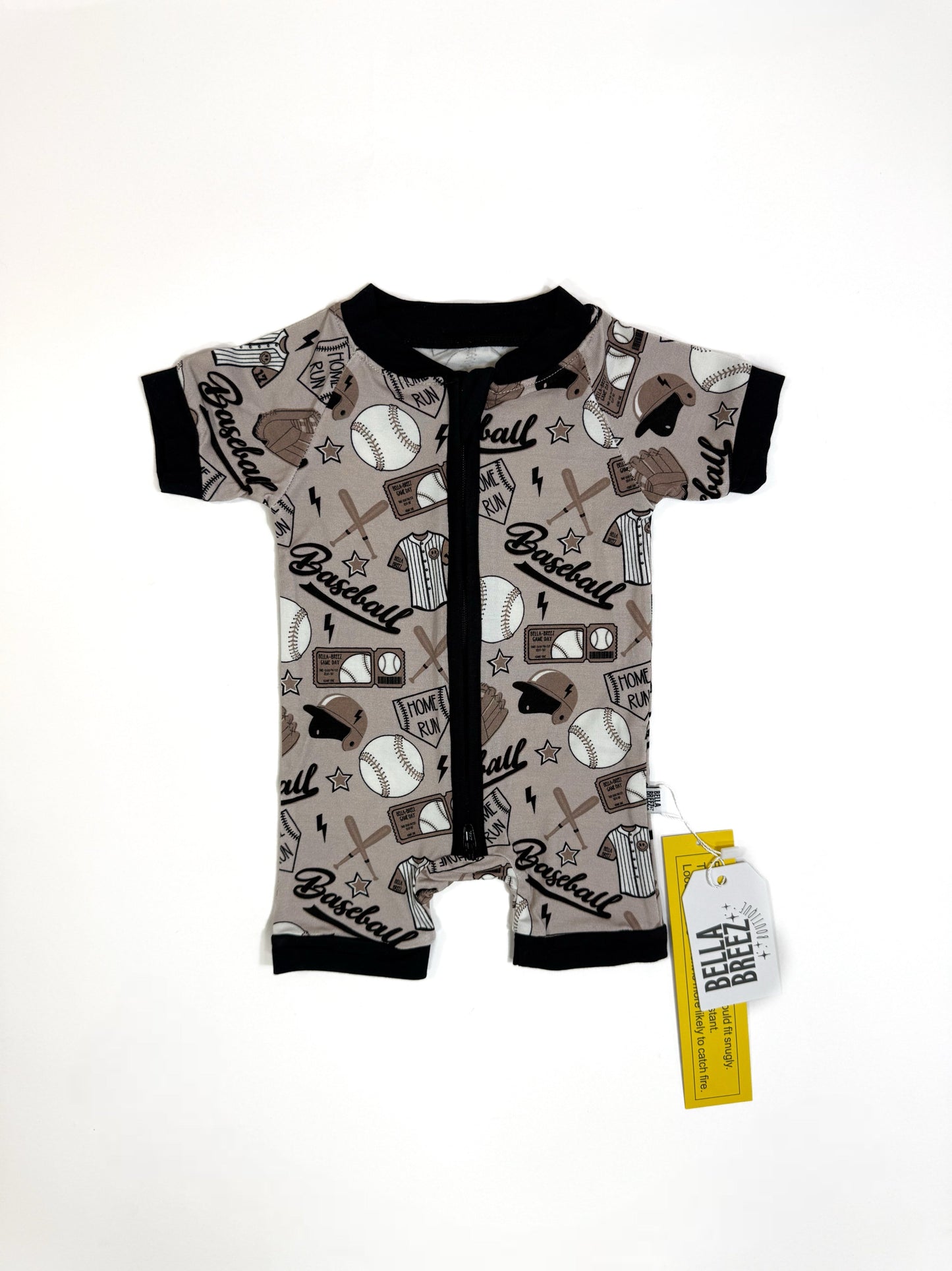 Game Day Bamboo Shortie Romper -DS