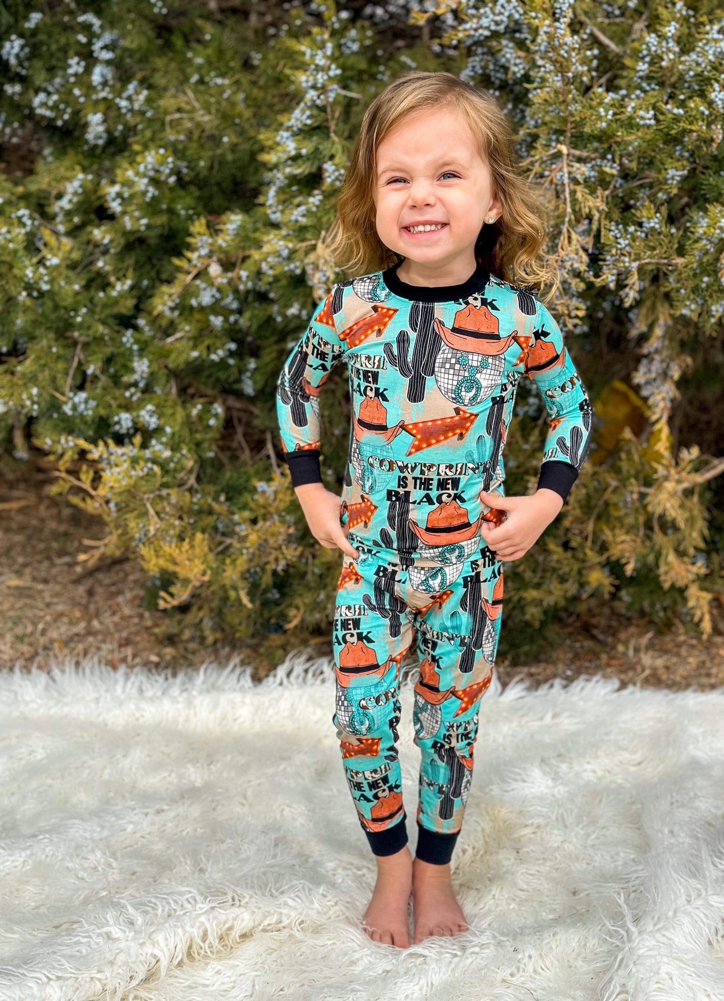 Cow Print is the New Black Bamboo Set -DS