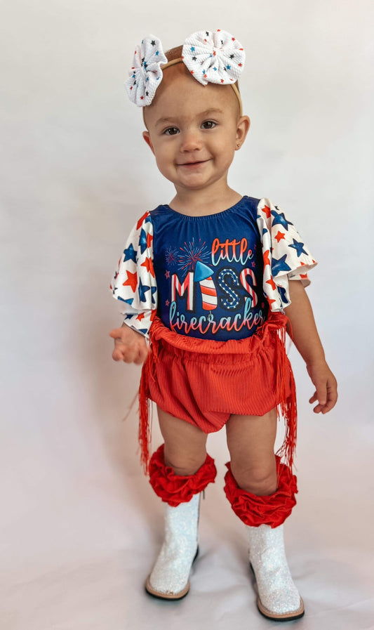 Red Fringe Bloomies -DS