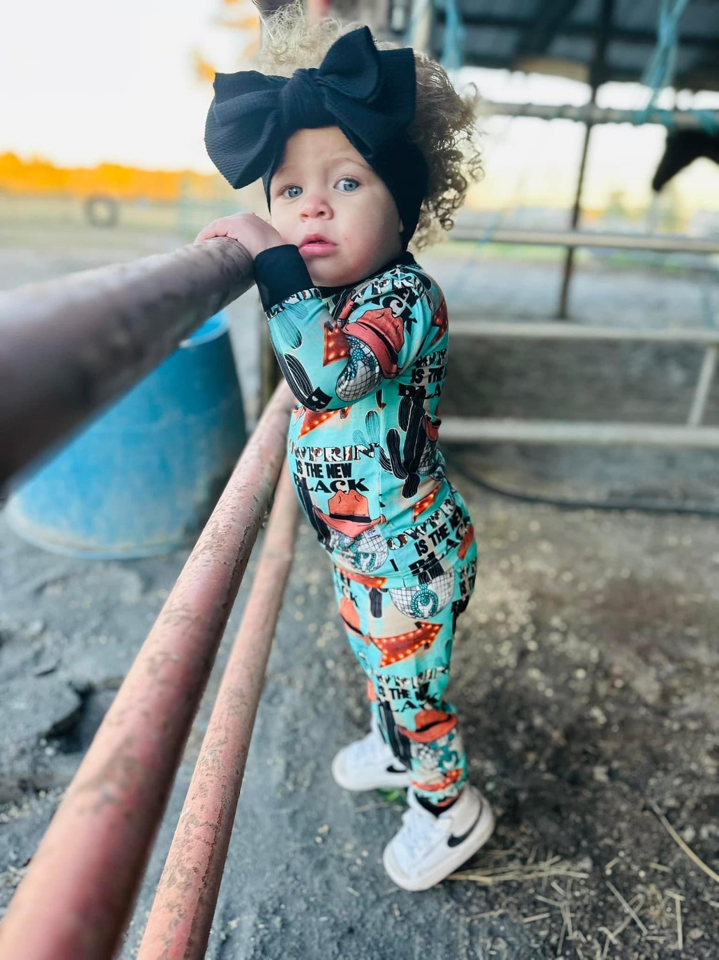 Cow Print is the New Black Bamboo Set -DS
