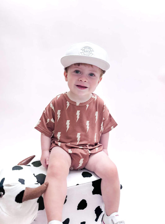 Rust Bolts Oversized Bamboo Romper -DS