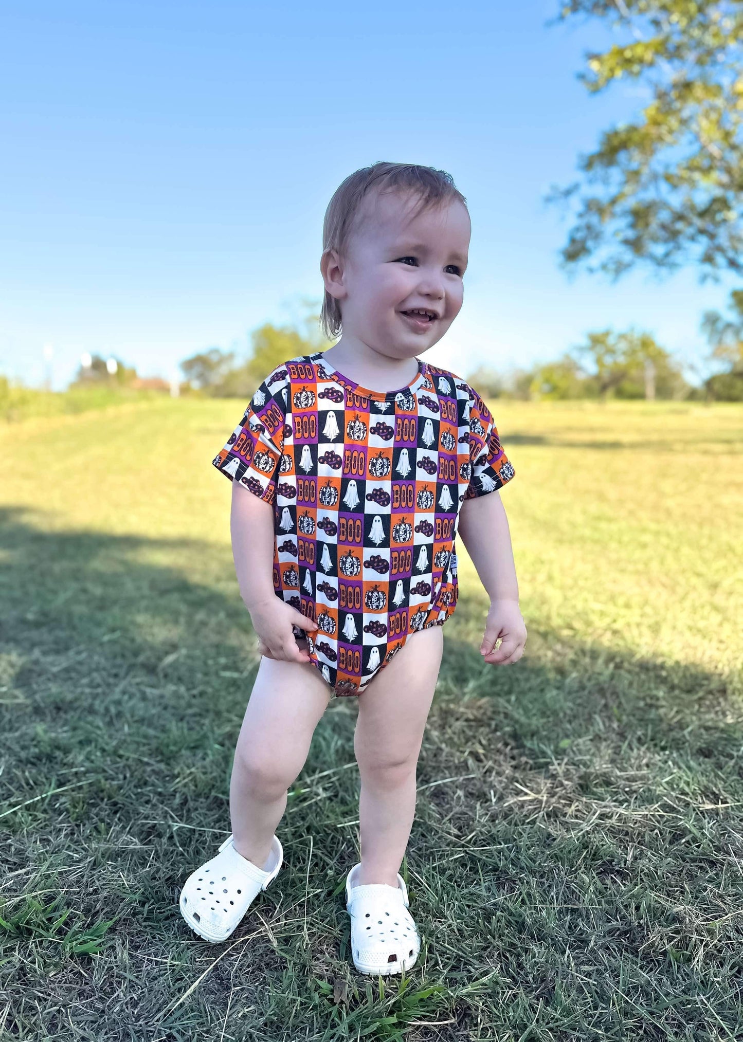 BOO Oversized Bamboo Romper -DS