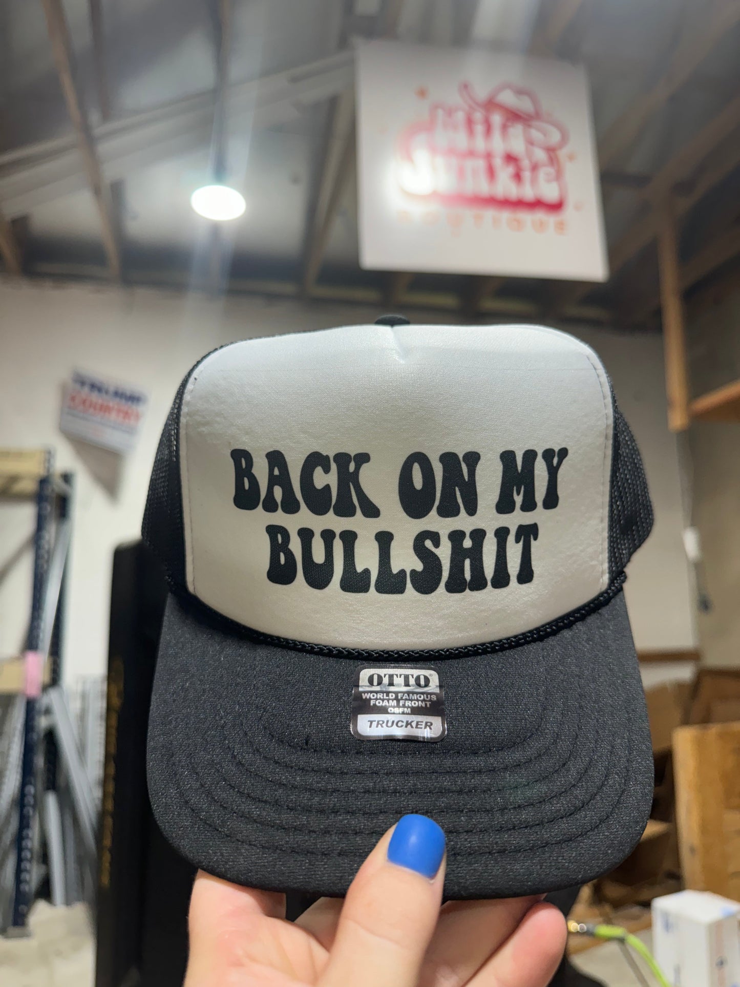 Back On My Bullshit Trucker Hat -DS