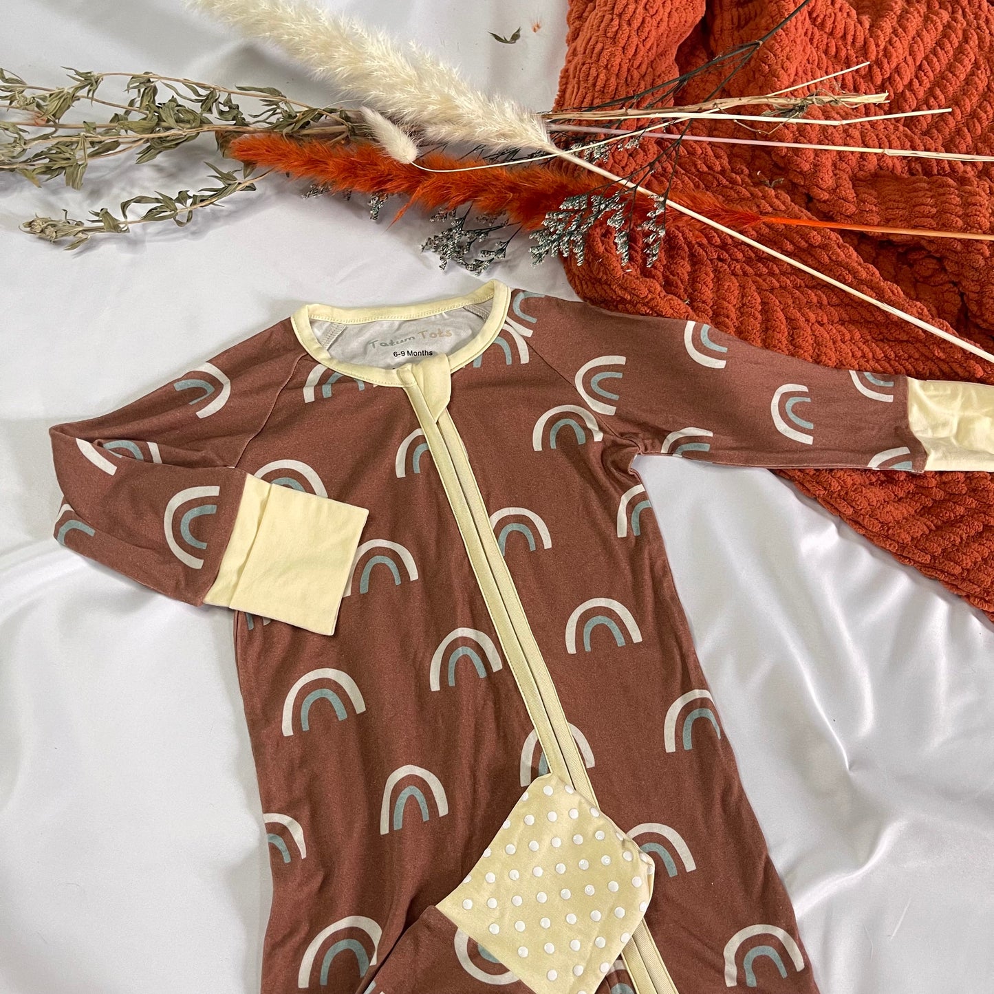 Boho Rainbows Bamboo Romper -DS