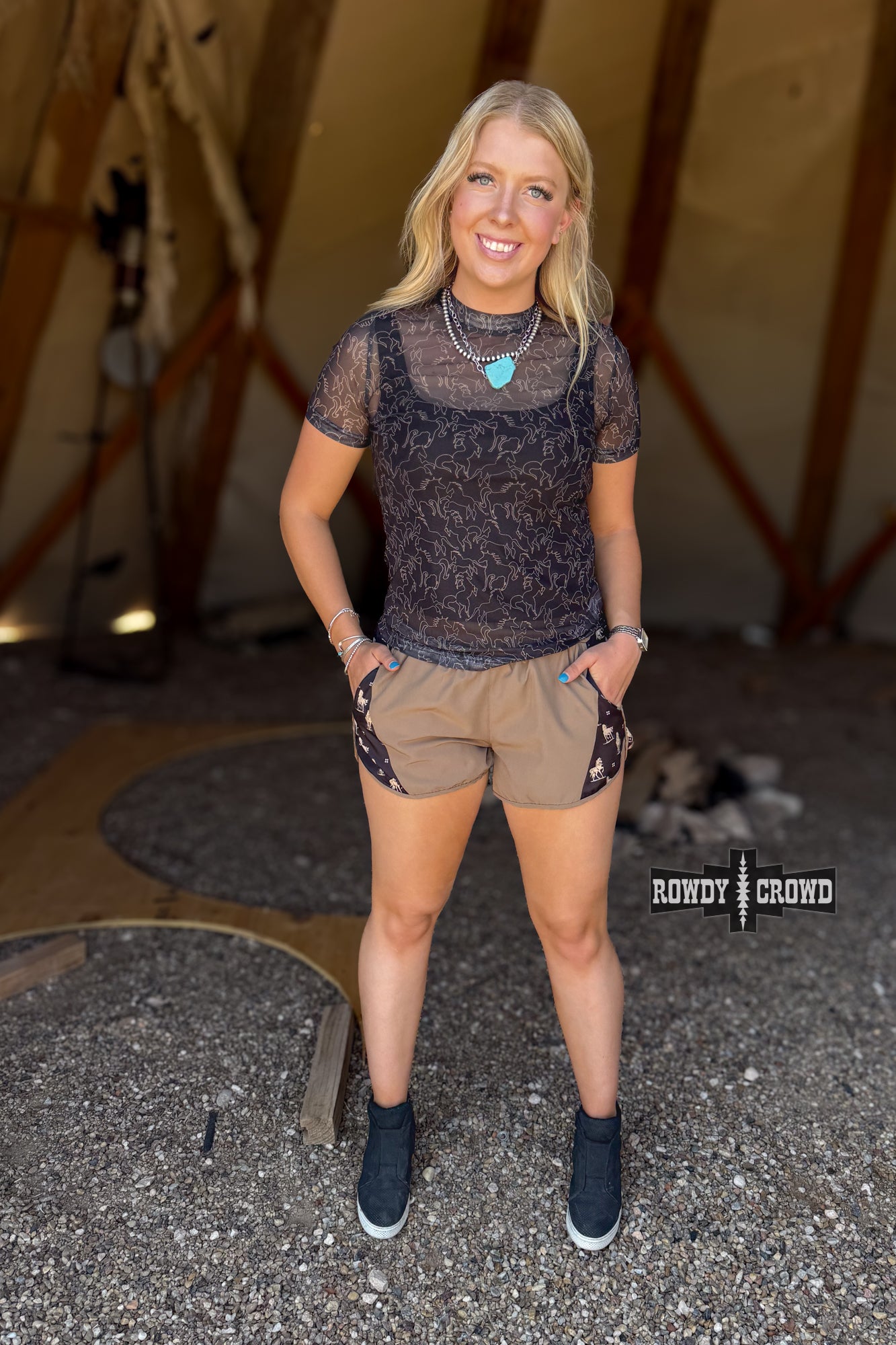 Lariat Mesh Top -DS