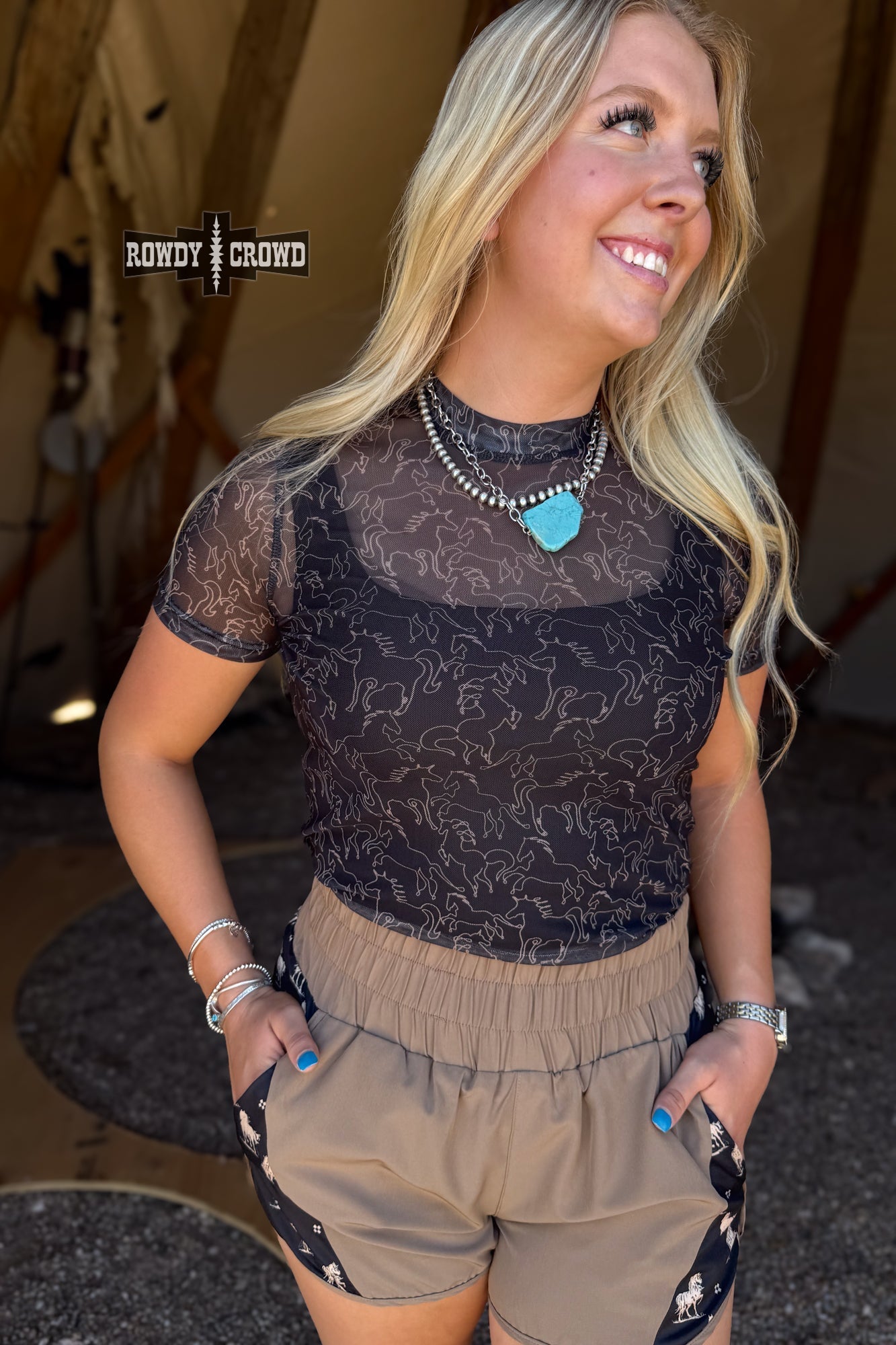 Lariat Mesh Top -DS