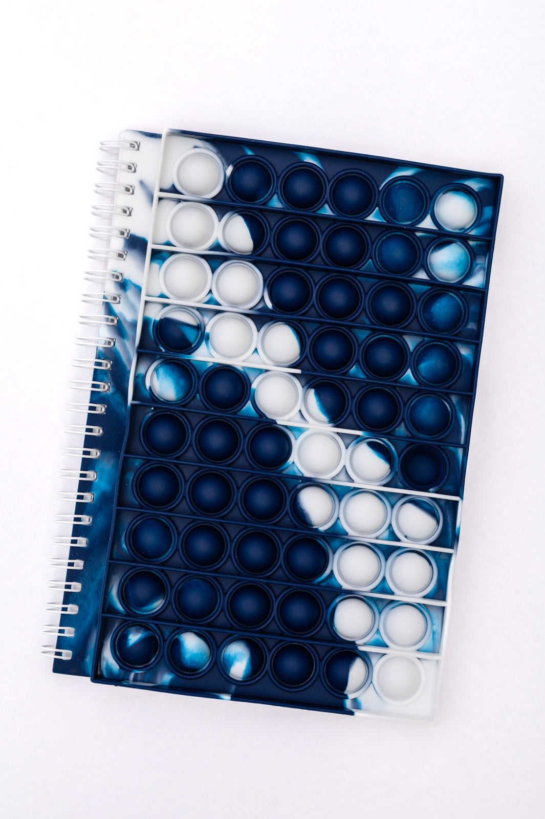 Spiral Writing Notebook in Blue Marble -DS