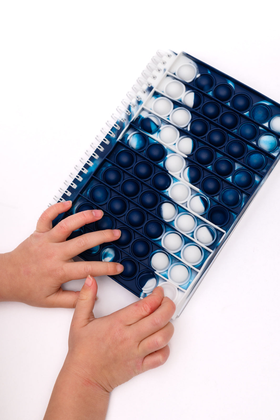 Spiral Writing Notebook in Blue Marble -DS