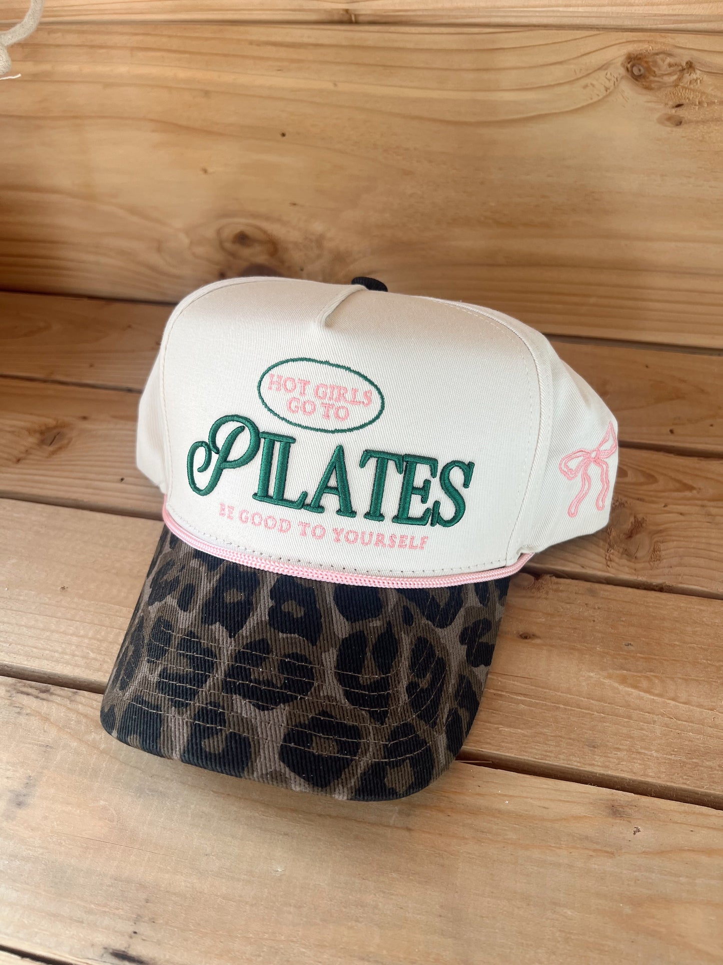 Hot Girls go to Pilates - Leopard Vintage Hat -DS