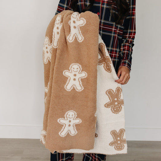 DS- Gingerbread Plush Blanket