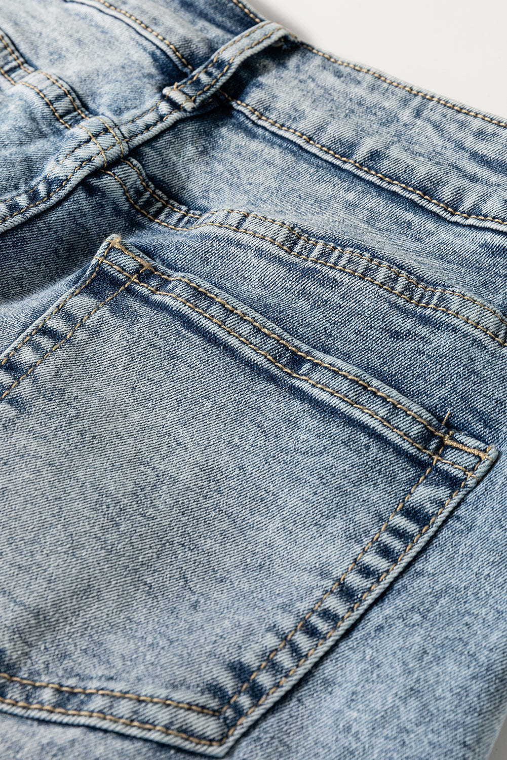 Myosotis High Rise Button Zip Fly Medium Wash Jeans -DS