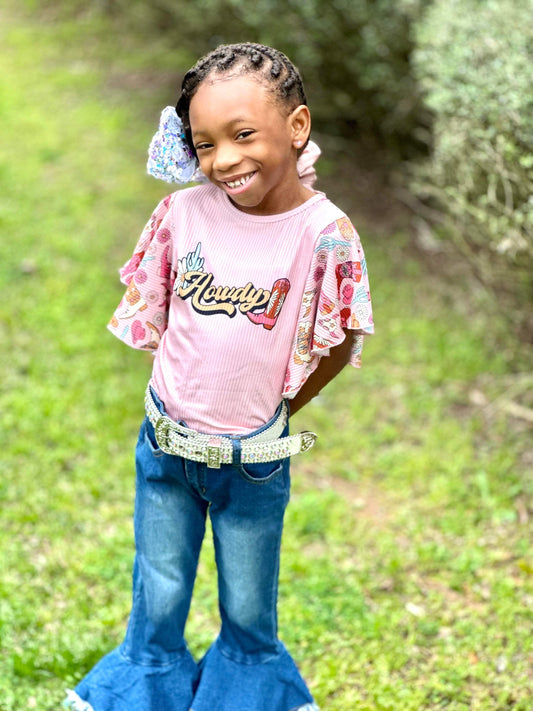 White Glitter Belt -DS