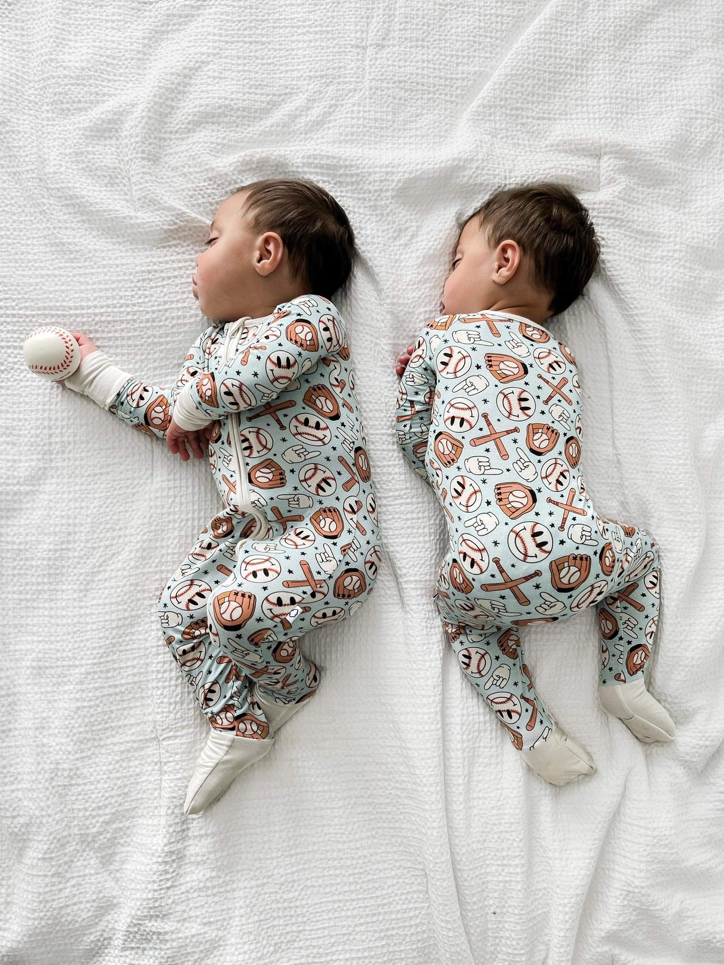 BASEBALL SMILEY DREAM ROMPER -DS
