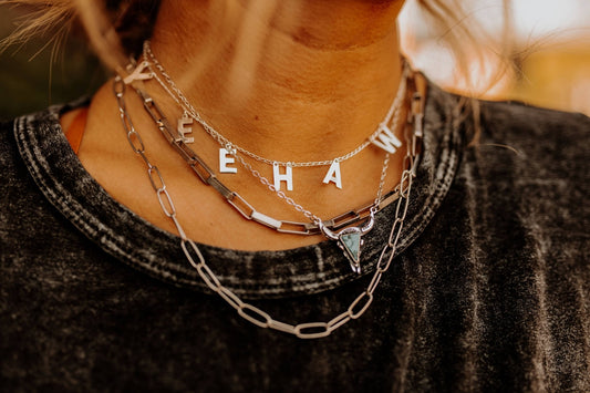 Turquoise Stone Steer Necklace -DS