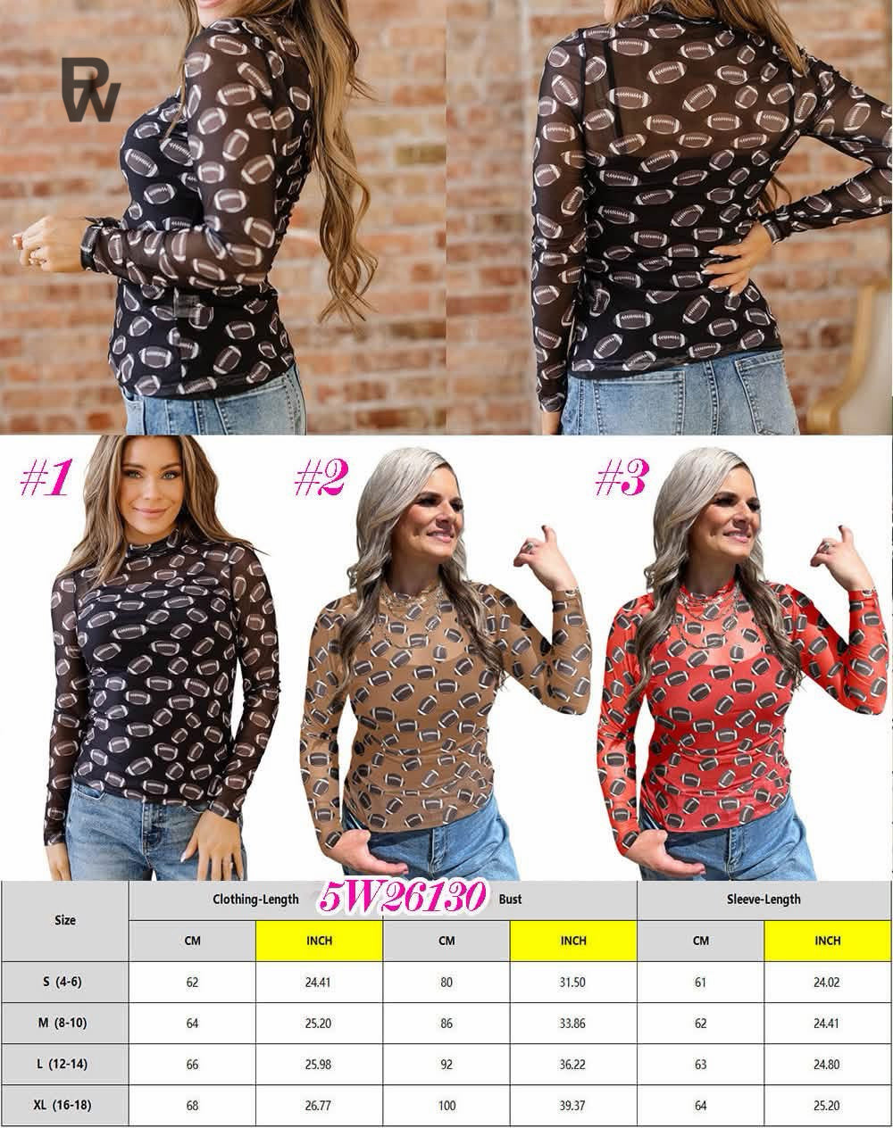 Football Mesh Tops - PREORDER