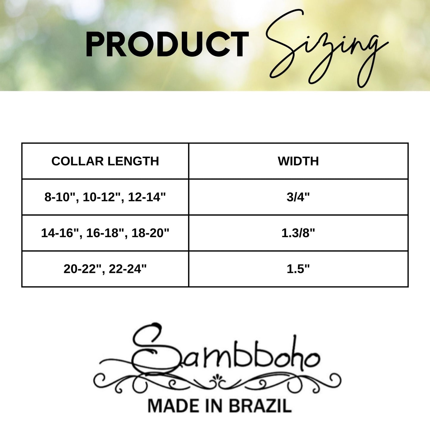 Tiger Sambboho dog collar (animal print collection) -DS
