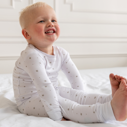 Toddler/Kids Bamboo Pajamas - Grey Star -DS