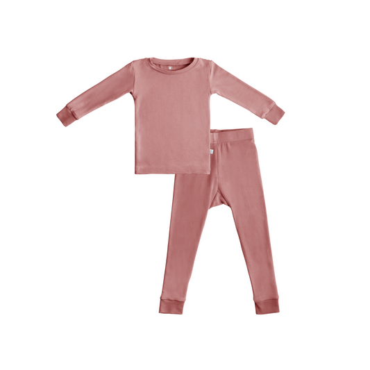 Toddler/Kids Bamboo Pajamas - Dusty Rose -DS