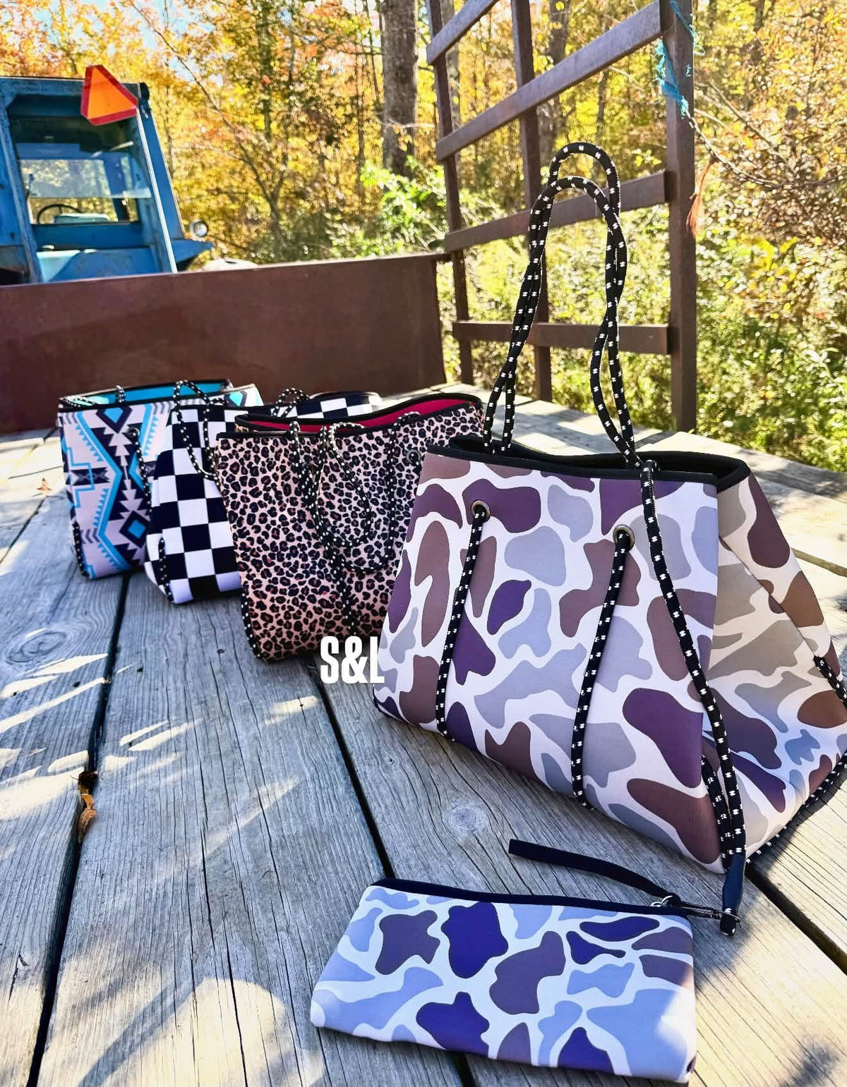 The Backroad Bound Travel Tote & Wristlet Set - PREORDER
