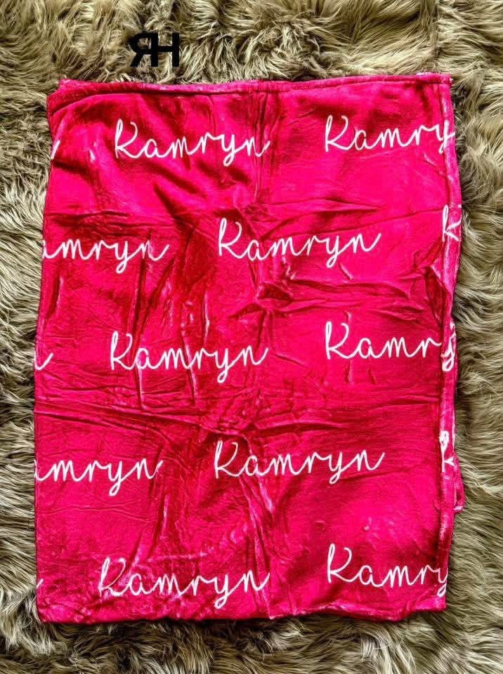 PREORDER- Custom Name Blanket