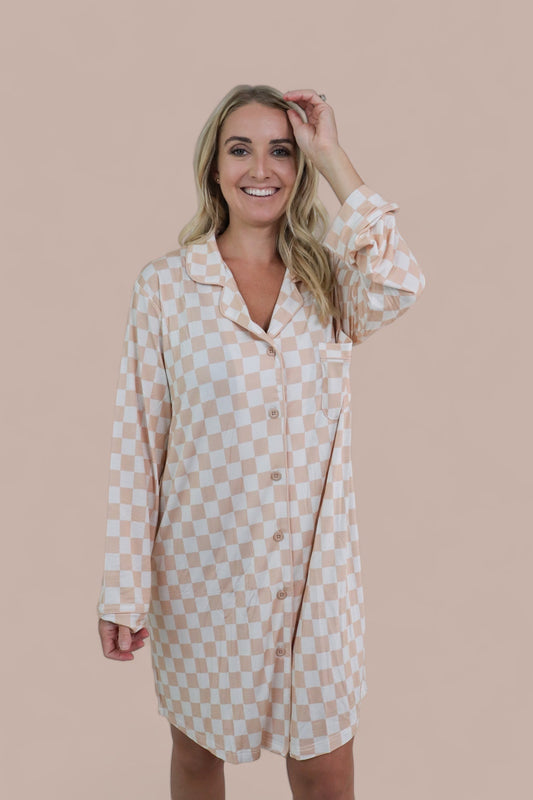 Sandy Checkers Women's Dream Gown -DS
