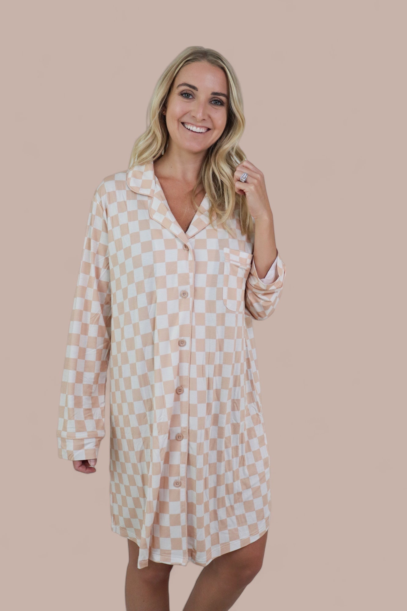 Sandy Checkers Women's Dream Gown -DS